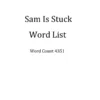 SamIs Stuck Word List Page 1