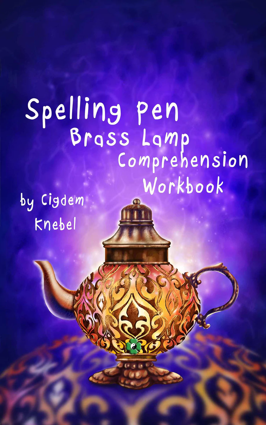 Spelling Pen Brass Lamp in a fantasy world