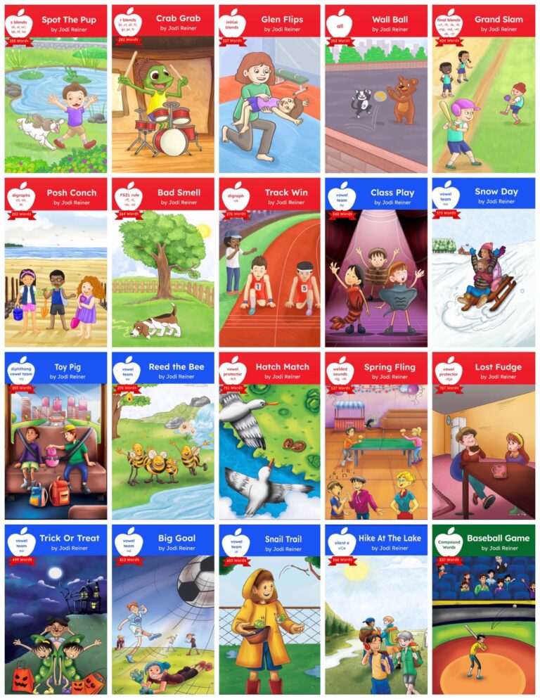 Our books early decodable chapter books simple words books