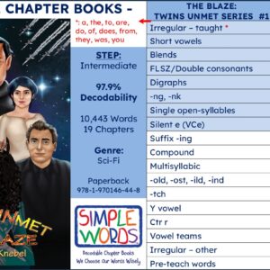 #7: Twins Unmet – The Blaze PAPERBACK w/BONUS Comprehension WB
